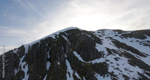 Flying over the top of Bidean Nam Bian, Glencoe, Scotland.
 photo