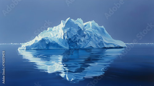 iceberg in jokulsarlon country 3d background © Amjid