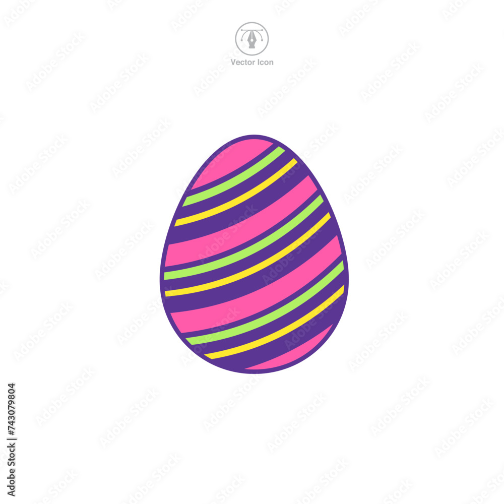 Easter egg, Easter day festival, Egg Icon symbol vector illustration isolated on white background Easter egg, Easter day festival, Egg Icon symbol vector illustration isolated on white background
