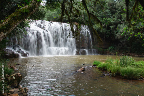 waterfall in the forest in Misiones Argentina 