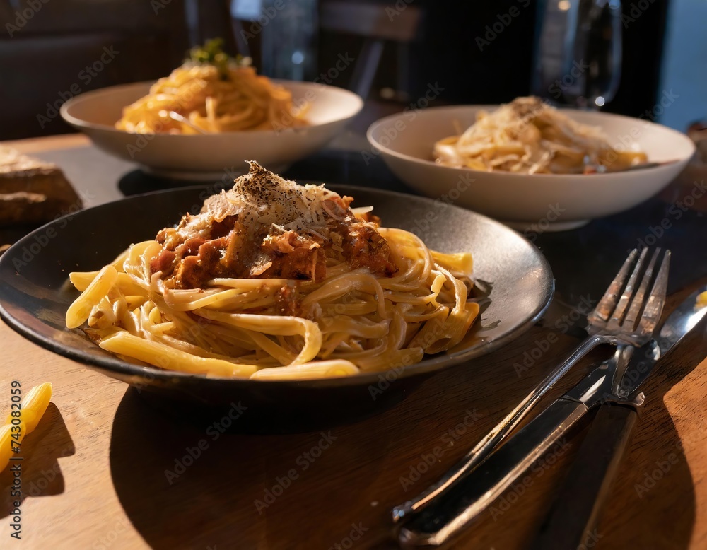 Italian pasta is a versatile and delicious dough, perfect with a variety of sauces and ingredients, known for its al dente texture. Italian pasta is a versatile and delicious dough, perfect with a variety of sauces and ingredients, known for its al dente texture.