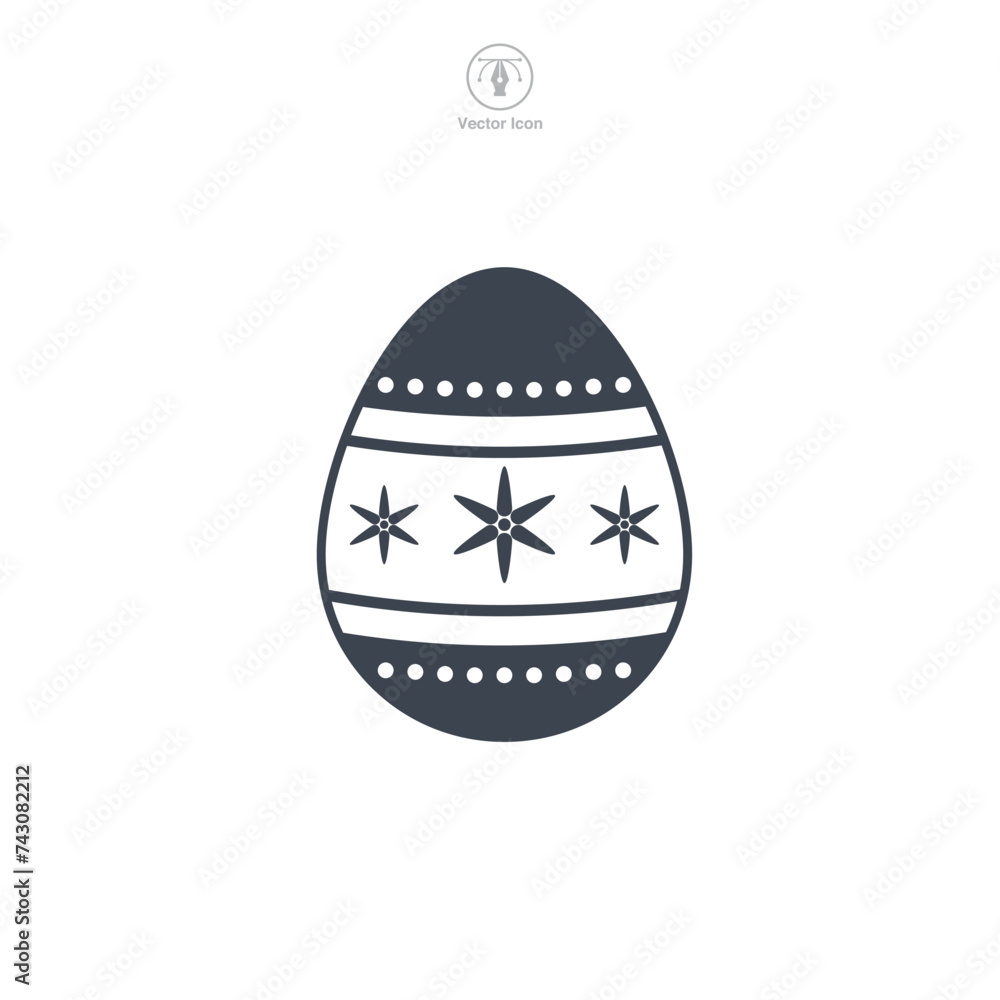 Easter egg, Easter day festival, Egg Icon symbol vector illustration isolated on white background Easter egg, Easter day festival, Egg Icon symbol vector illustration isolated on white background