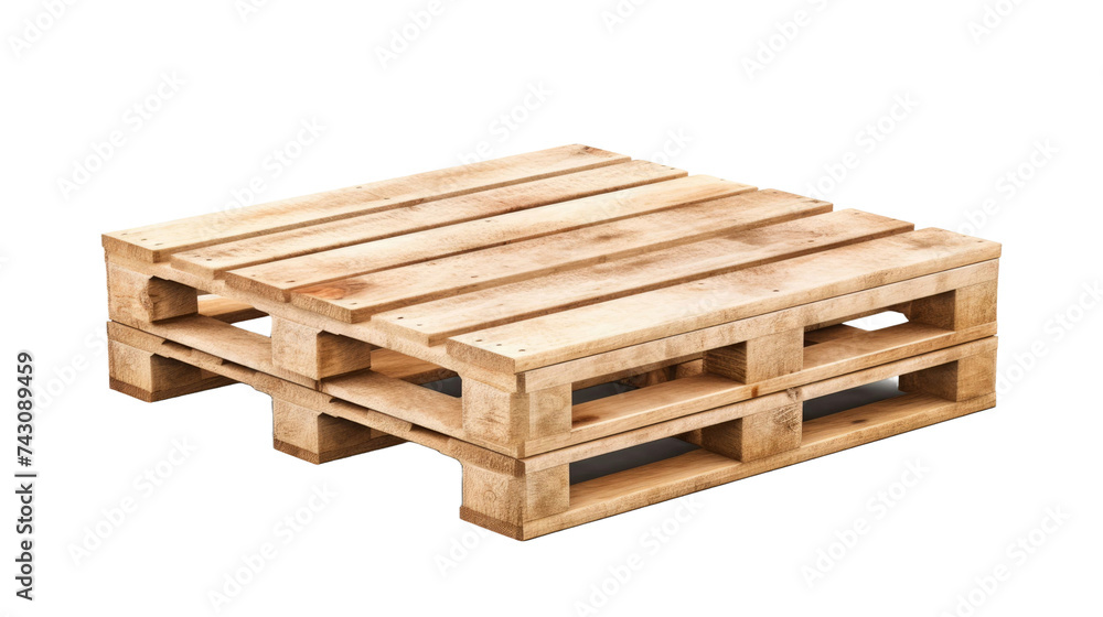 Wooden pallet isolated on transparent a white background Wooden pallet isolated on transparent a white background