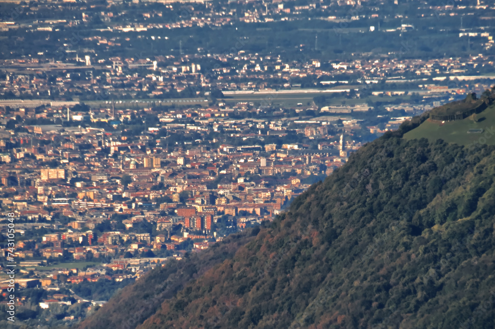 Panorama from the Gandino valley.