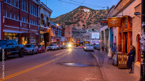 Bisbee, a historical mining town in South-Eastern Arizona, America, USA. A small town founded in 1880 with amazing old buildings, architecture and a fun travel destination.