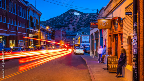Bisbee, a historical mining town in South-Eastern Arizona, America, USA. A small town founded in 1880 with amazing old buildings, architecture and a fun travel destination.