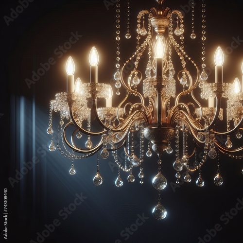 chandelier on a dark background © Nihad Bakhshiyev