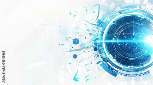 Abstract Background image blule circle