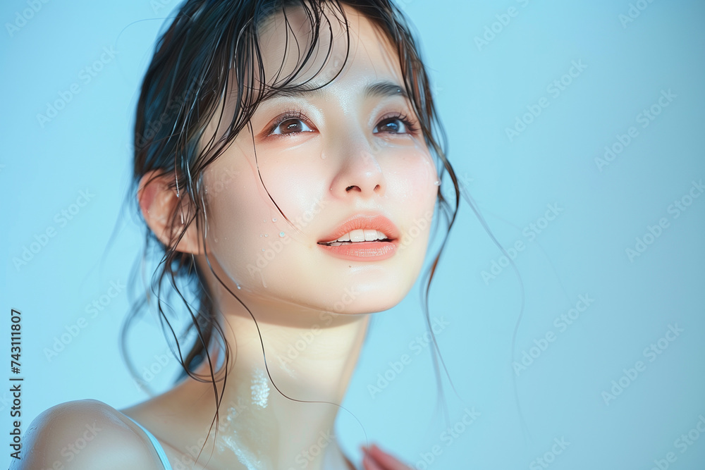 肌がきれいな若い女性 肌がきれいな若い女性