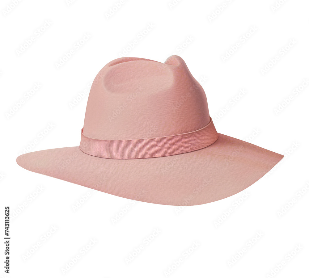 Pink hat on transparent background Pink hat on transparent background