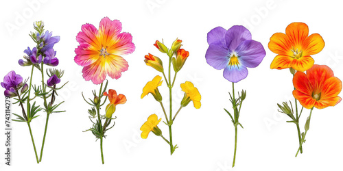 Spring flowers isolated on transparent or white background generative   © GHart