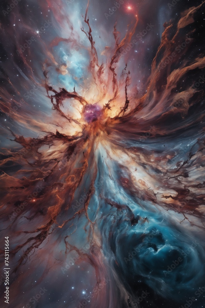 Majestic Cosmic Swirl: A Glimpse Into a Spiral Galaxys Heart Illuminated by Starlight Majestic Cosmic Swirl: A Glimpse Into a Spiral Galaxys Heart Illuminated by Starlight