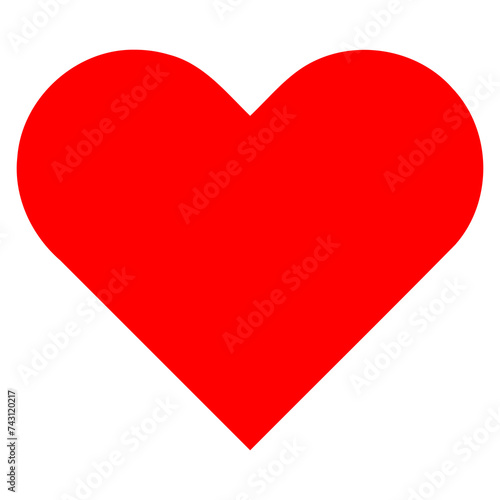 Transparent PNG of a simple red hearts playing card symbol. One out a set of four playing card suits