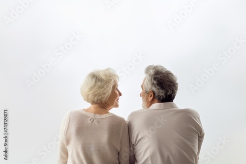 Elderly couple retirement, Aging love together, Senior couple happiness, Happy retirement life, Elderly romance joy, generative AI, JPG