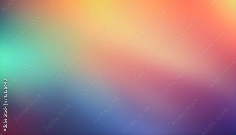 4K Beautiful color gradient background with noise. Abstract pastel holographic blurred grainy gradient banner background texture Colorful digital grain soft noise effect Nostalgia, generative ai - obrazy, fototapety, plakaty 