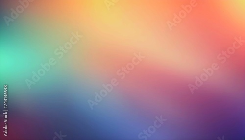 4K Beautiful color gradient background with noise. Abstract pastel holographic blurred grainy gradient banner background texture Colorful digital grain soft noise effect Nostalgia, generative ai
