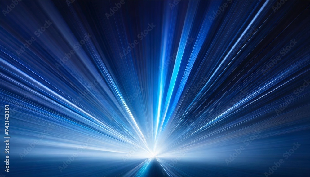 blue light rays on dark blue background abstract glowing gradient banner backdrop design