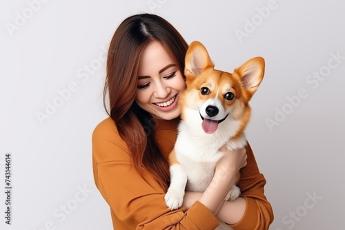 woman with a dog