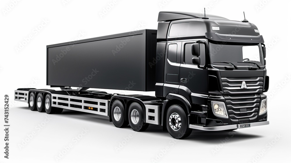 Car Transporter Truck Or Freight Transportation.
