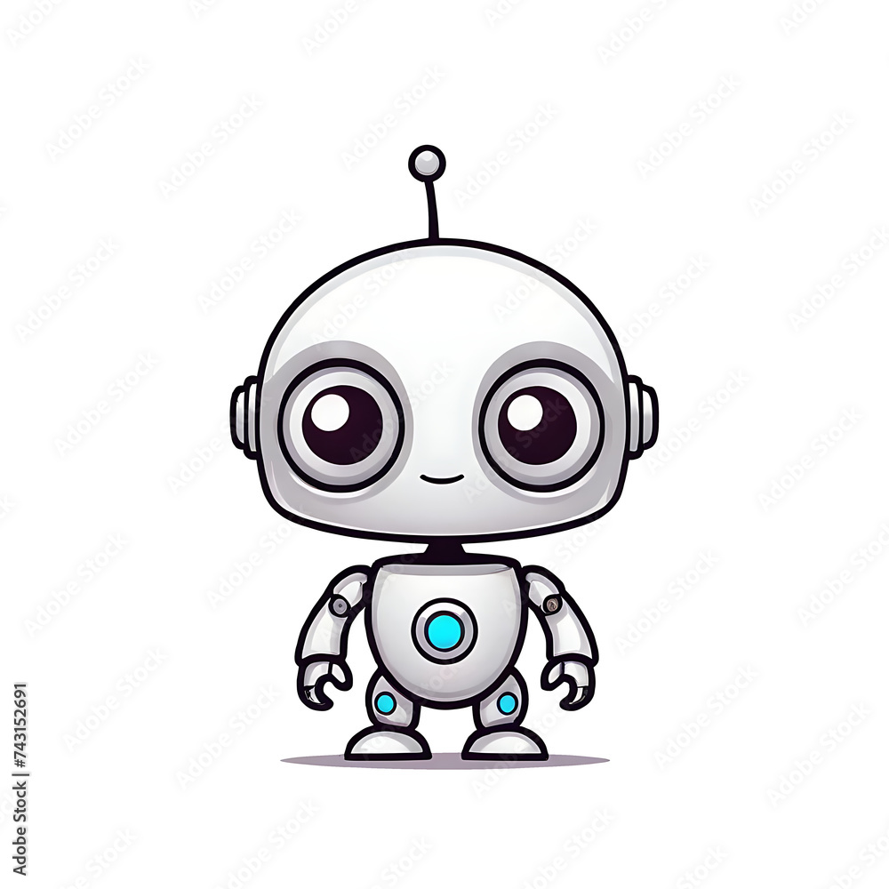 Fototapeta premium Cute little robot