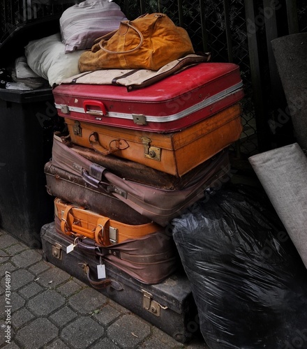 pile of suitcases