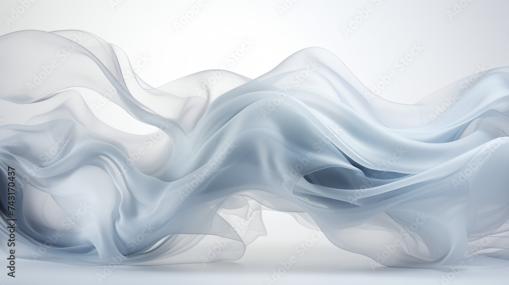 © Aleksandra Ermilova - Modern white background with graphic wave