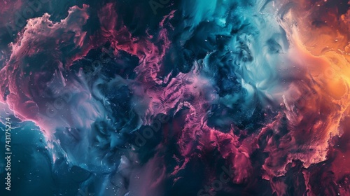 Abstract background with vibrant swirls and colorful texture in an artistic digital design