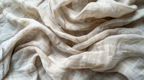 Background featuring the texture of natural linen