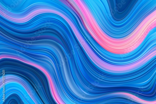 Abstract Blue and Pink Wavy Lines Background for Design Projects