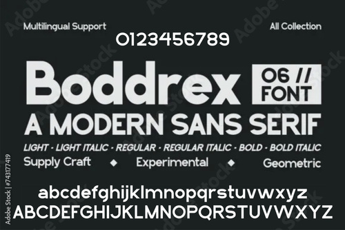 sans serif font. Bold face. Letters and numbers for logo and emblem design