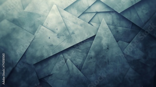 Abstract Background with Dark Edges and Blue Textured Geometric Shapes