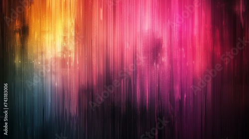 Superhero woozie in abstract background with vibrant color and vertical lines art