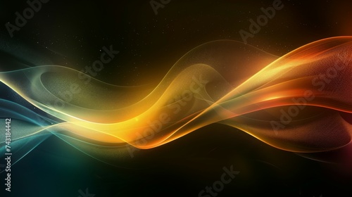 Abstract background with high contrast  colorful waves  and dynamic art