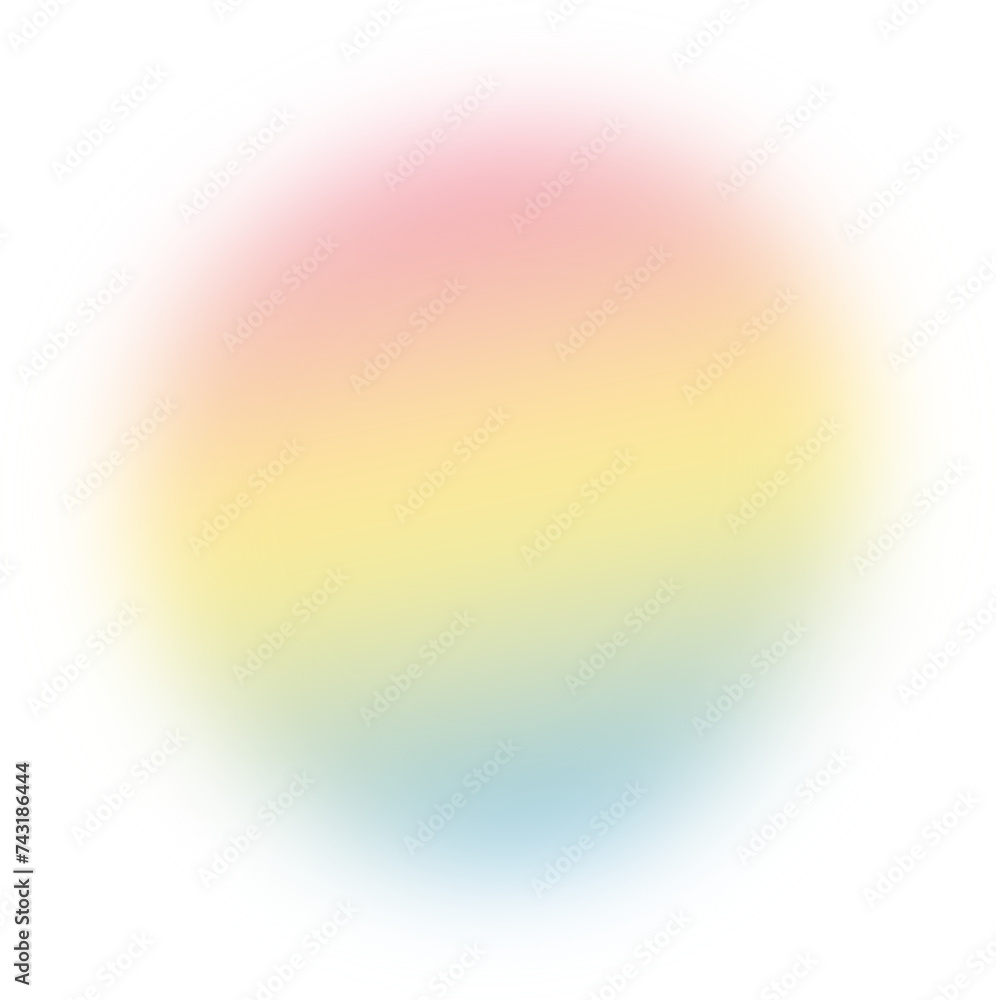 Fototapeta premium Abstract pink yellow blue gradient transparent blur. Colorful gradient blob shape design element