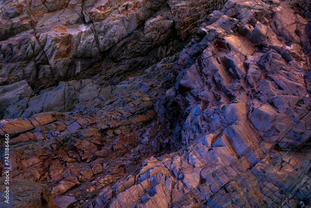 Rich Textures of Llumeres Mine Beach Rocks Rich Textures of Llumeres Mine Beach Rocks