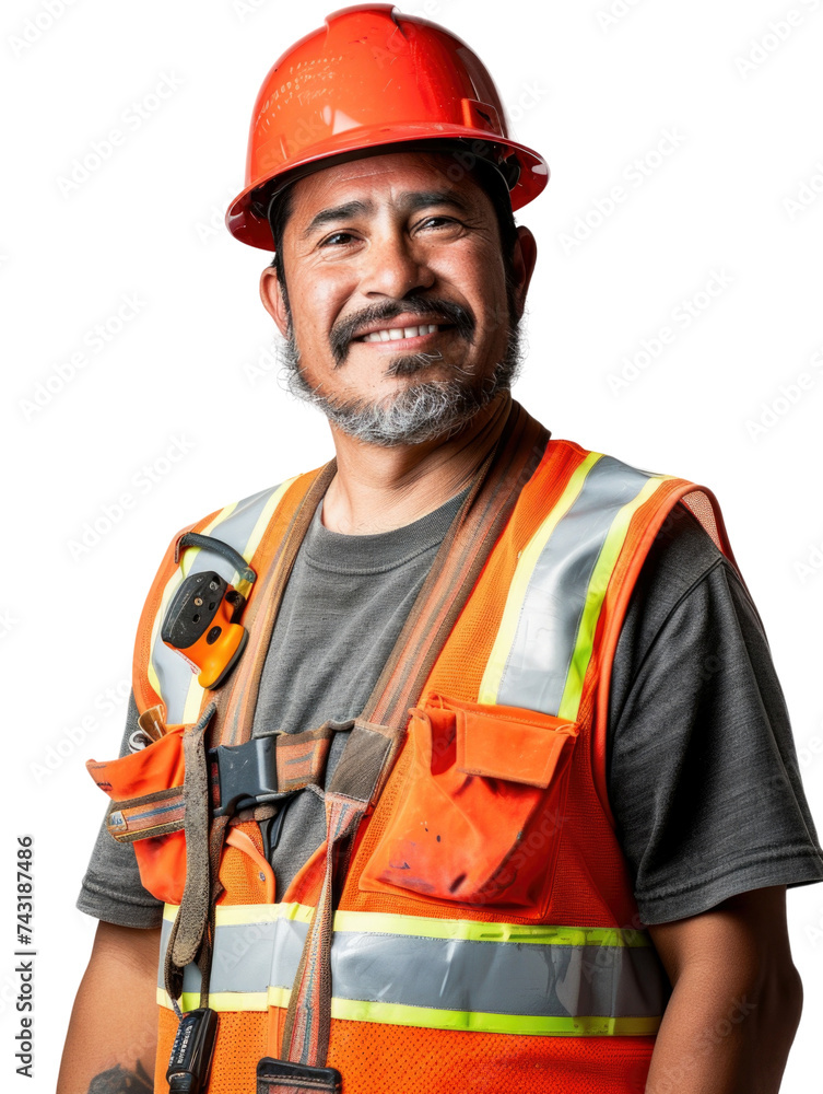Construction labour in transparent background Construction labour in transparent background