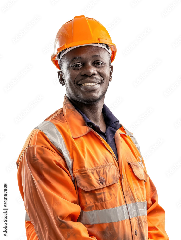 Construction labour in transparent background Construction labour in transparent background