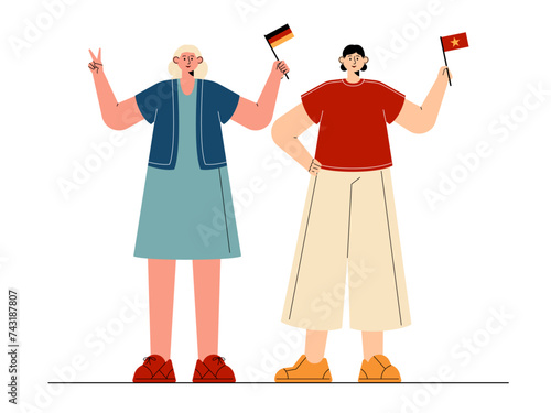 Social diversity vector illustration.