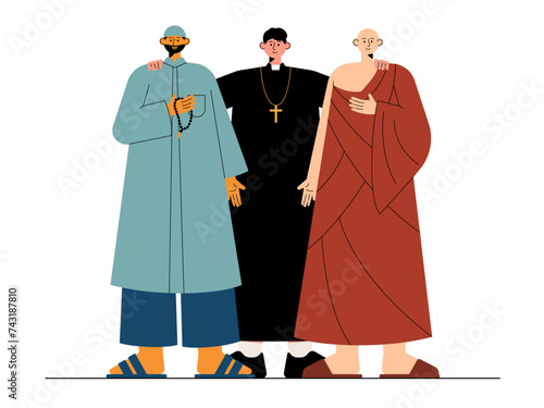 Social diversity vector illustration.