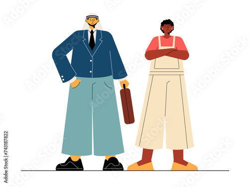 Social diversity vector illustration.