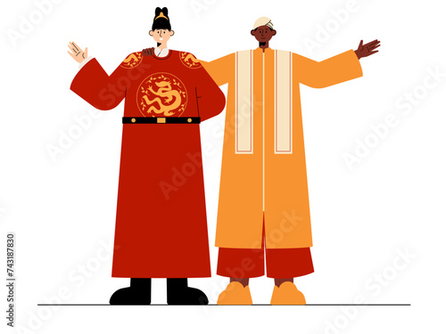 Social diversity vector illustration.
