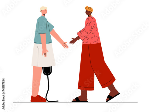 Social diversity vector illustration.