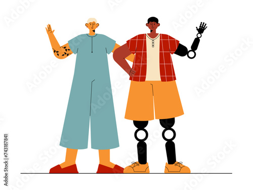 Social diversity vector illustration.