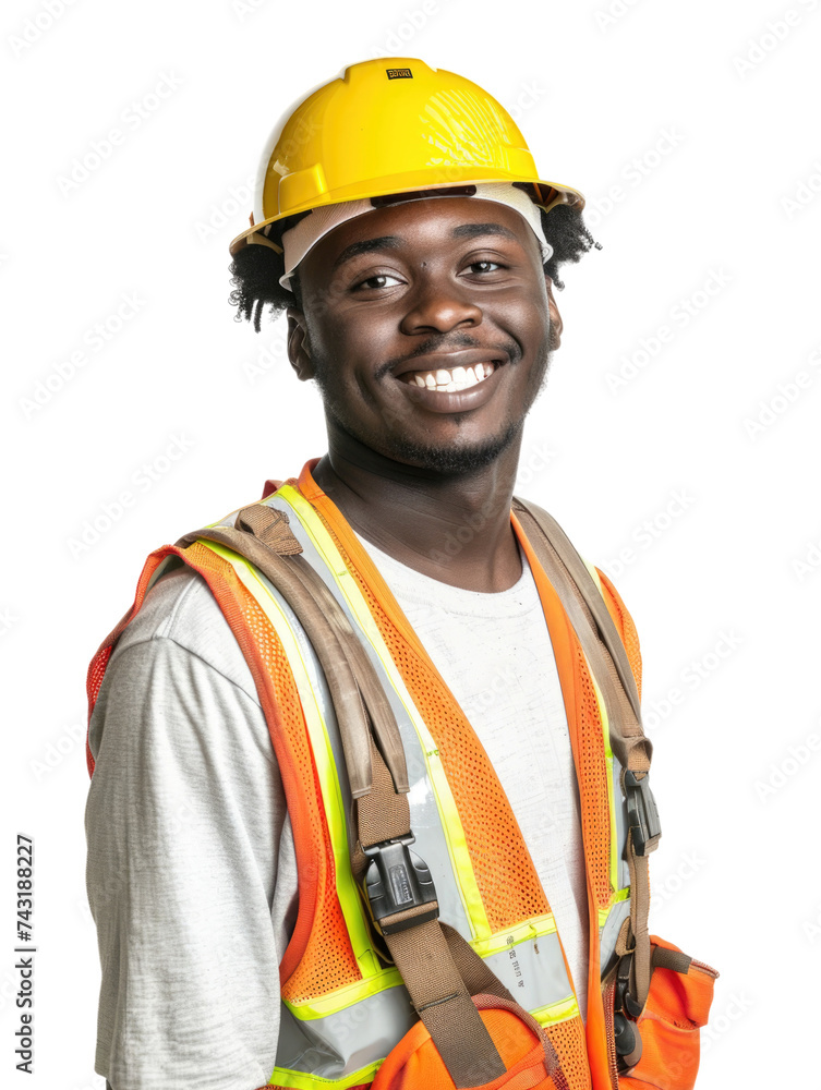 Construction labour in transparent background Construction labour in transparent background