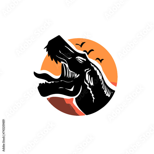 Dinosaur logo vector for your logo