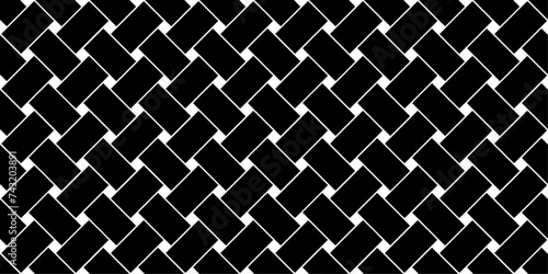 Basket weave seamless pattern. Seamless vector weave pattern.