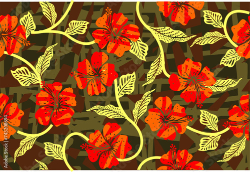 Batik Indonesian: is a technique of wax-resist dyeing applied to whole cloth, or cloth made using this technique originated from Indonesia.