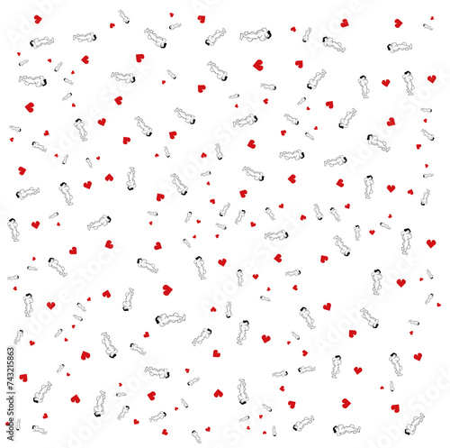 Print para impresión moda corazón amor y arte