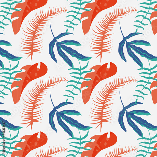 stampa flora remix tropical