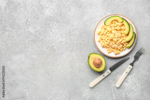 Healthy breakfast scrambled...